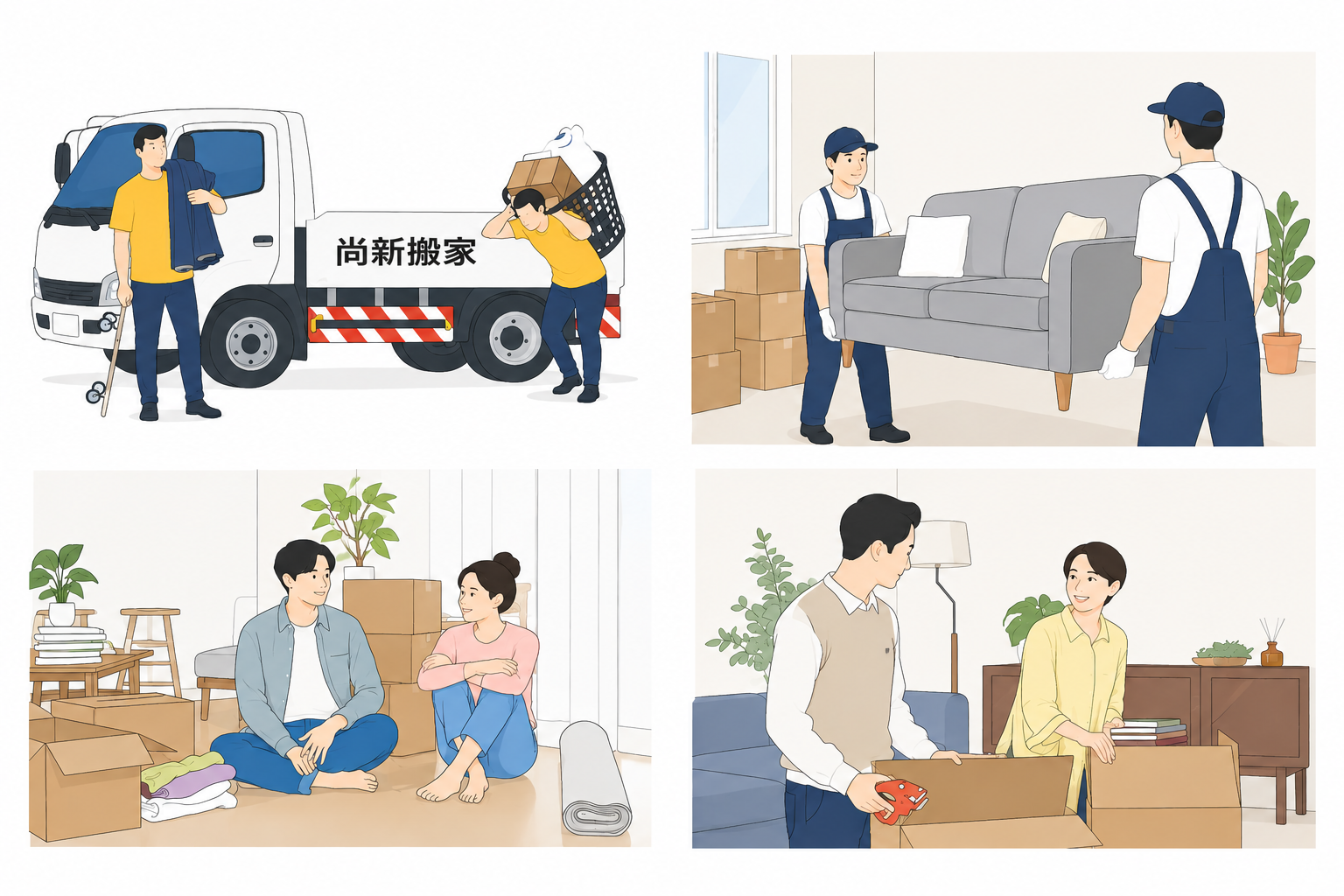 尚新精緻搬家服務插圖